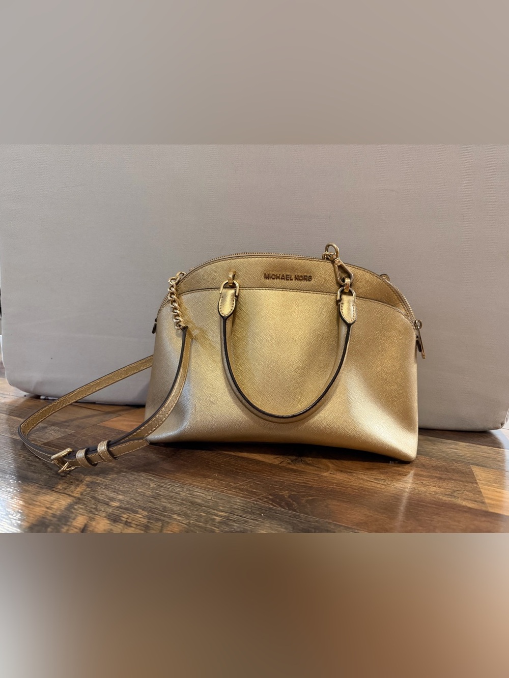 Michael Kors Metallic Gold Purse